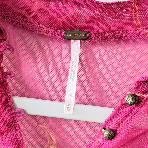 Free People Time for Shine Mesh Cropped Blouse - Picture 11 of 11